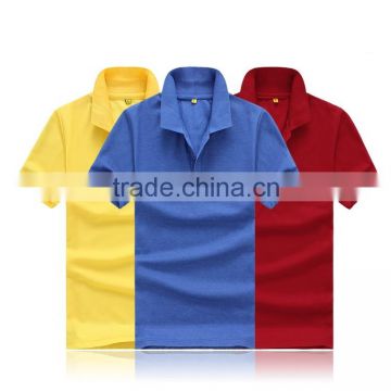 Wholesale factory price 140g short sleeve polo shirt, Blank polyester mesh polo shirt, Customized polo shirt