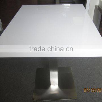 Artificial Stone Dinning Table Marble Top Dining Table Designs in India,Acrylic Soid Surface Restaurant photo-6