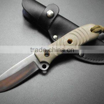 OEM D32 63HRC high-hardness hunting camping survival knife