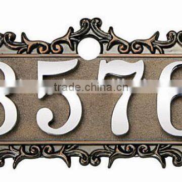 luxurious metal door numbers