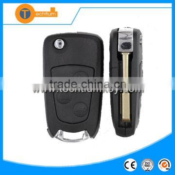 hot selling ABS material folding remote key case with logo and uncut blade for ford mondeo