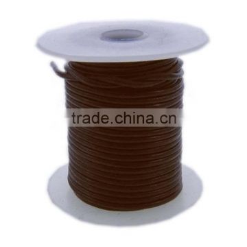 1mm Brown Round Leather Cords from Borg Export