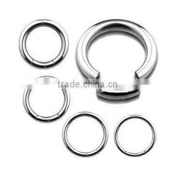 316L Surgical Steel Segment Captive Rings 14G - 6G , Eyebrow , Lip , Septum , Cartilage , Tragus , Plugs