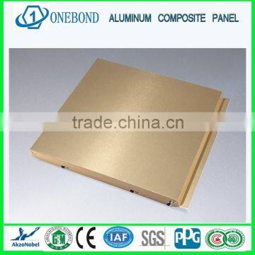 Colorful Gold Brush aluminum composite panel / fireproof ACP/ACM/