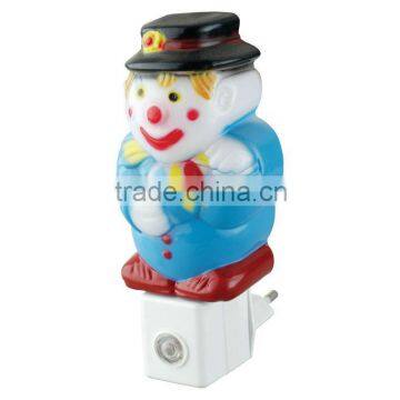 sensor clown shaped night light