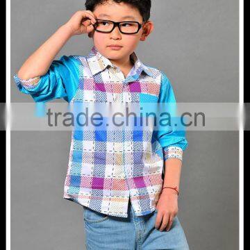 Baby Boys Check T-shirts Long Sleeve Fashion Style photo-4