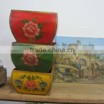 antique rice bucket