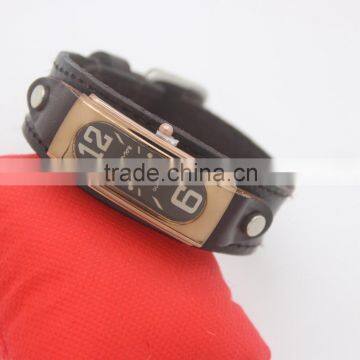 charming vintage genuine leather mens watches clock