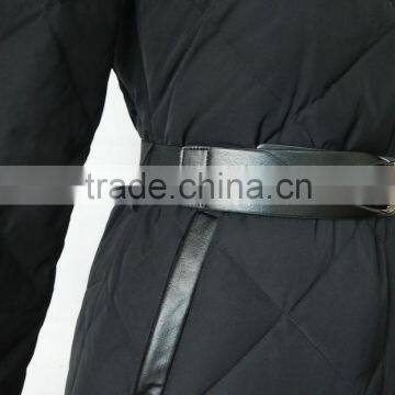 Women Long Hair Faux Fur Hood Puffy Quilted Waterproof Down Jacket photo-4