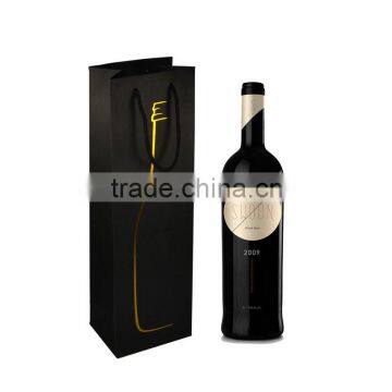 Black Paper Luxury Gift Paper Bag Wine Paper Bag