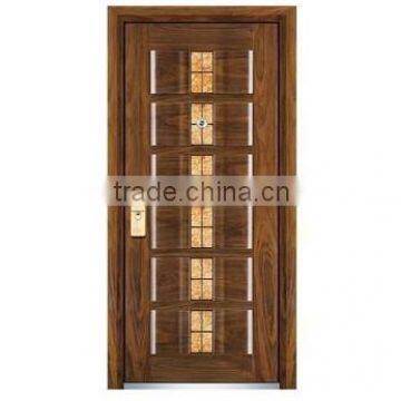 Professional Zhejiang Factory Fusim Brand Best Steel Wooden Door2014