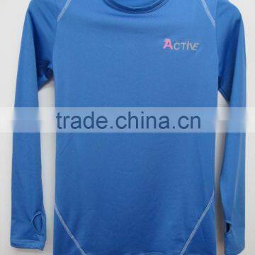 Long sleeve sports Tshirt dri fit t-shirts wholesale