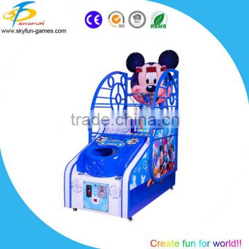 Mikey children basketball coin operated electronic basketball scoring machine