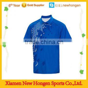 high quality polyester Italy ink sublimated badminton jersey no fading