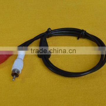 RJ11 RJ12 to 2 RCA Male Stereo Audio Video AV Cable 3 Meters Black