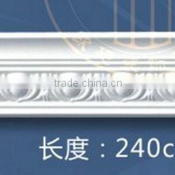 100% Good quality decoration pu cornices/ foam trim molding material