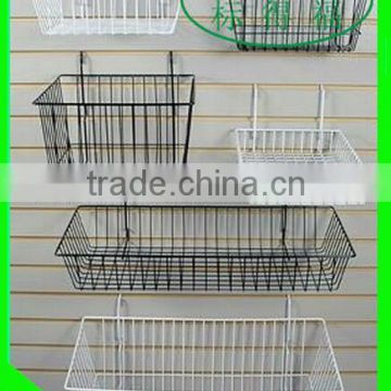 Metal wire supermarket display basket&hanging basket