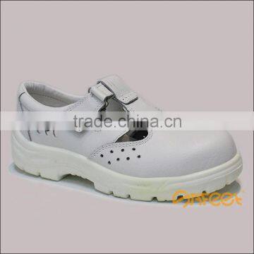 Hollow-out Clean Room Shoes Steel Toe, White Safety Shoe Work Shoes SA-6116