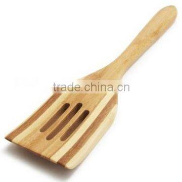 Bamboo slotted spatula