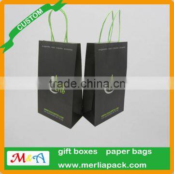 Electronics Kraft Paper Packaging Bags Mods E-cigarette Liquid Accessoires Luxury Paper Twisted Handle Bag