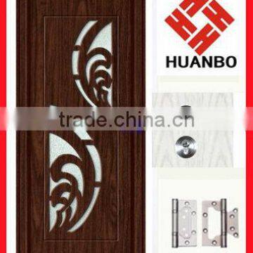 Beautiful design mdf interior pvc door for hotel