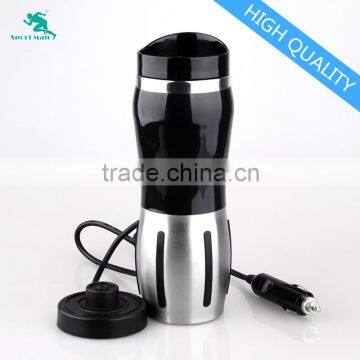 Standard 12V car power plug mug insulated structure travel car heated cup