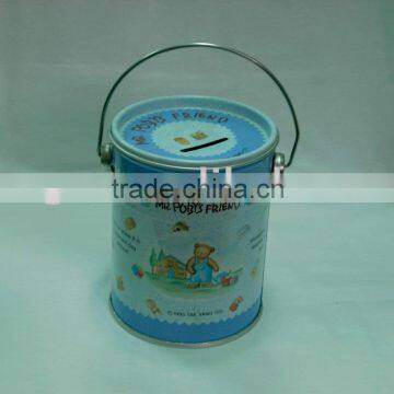 Tin coin bank,money box, money bank