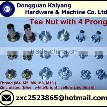 M4 Tee Nut 4 Prongs (Furniture Fastener) photo-2