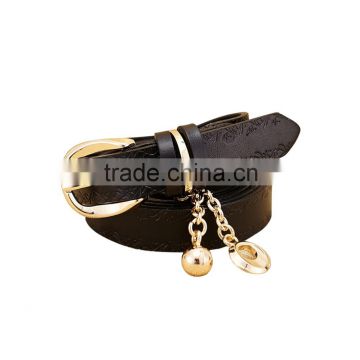 Fashion gifts real leather belts for girls from Shenzhen factory