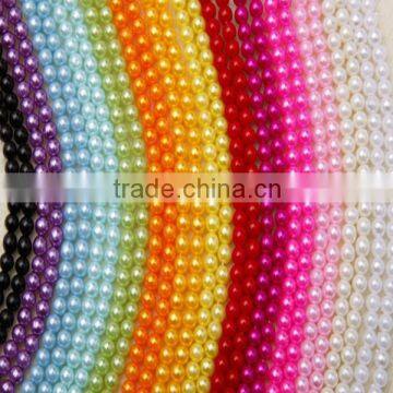 Whole Sale Colorful 3mm --14mm Immitation Pearl ABS Round Plastic Beads Chain for Jewelry Christmas photo-2