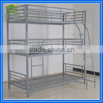 living room bedroom furniture bunk bed 3 layers triple metal bed frame
