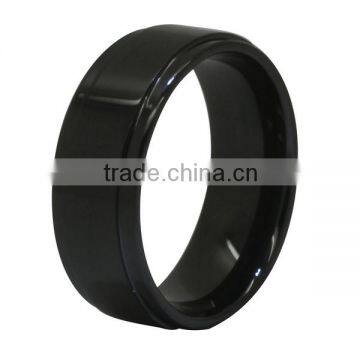 black zirconia ring/black zirconium ring/plain zirconia ring BR1006