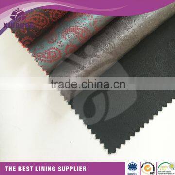Twist cation lining fabric 55% Poly 45% viscose electronic jacquard lining fabric for furniture/jacquard fabric price per