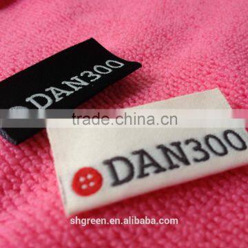 High Definition Off-white Taffeta Woven Label,knitting Clothing Tag photo-2