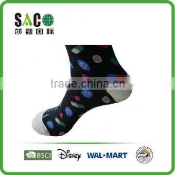 Colourful Irregular Shape Jacquard Man Socks photo-3