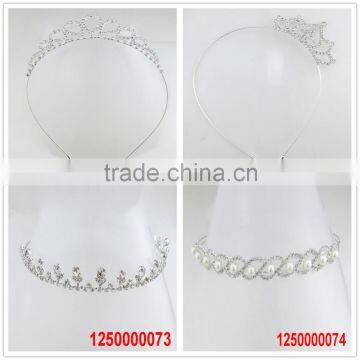 Diamond Latest Design Bridal Custom Pearl Headband photo-3