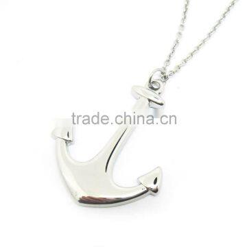 Fashionable men design polishing 316l stainless steel anchor pendant