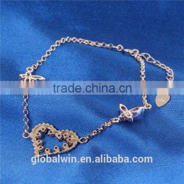 Cheap Personalised Floating Charm Locket Ankle Bracelet photo-3