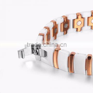 Bio Energy Power Bracelet Magnetic Ceramic Bracelets Stock photo-4
