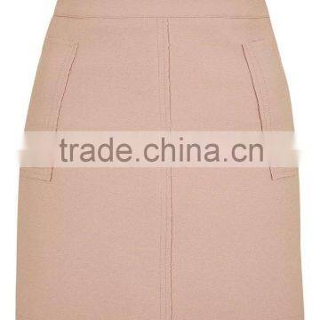 2016 Structure Pockets Details Design Mini A Line Skirt , Skirts Women Custom