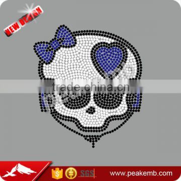 Custom strass transfers design skull hotfix designs