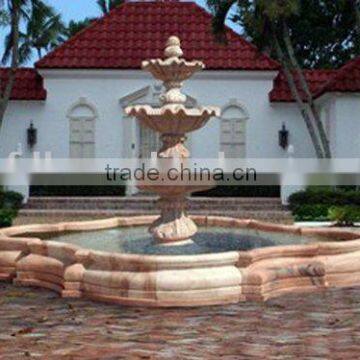 stone garden fountain