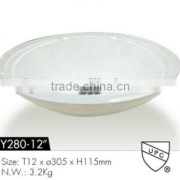 Tempered Glass vessel with cUPC certificate Y280-12"