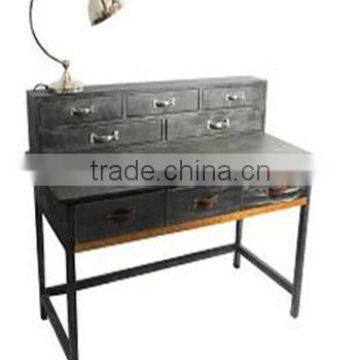 XY11917A China manufacturer retro shabby chic wrought Iron cabinet with drawers, vintage industrial metal furniture