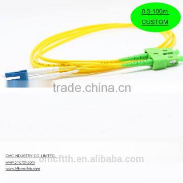 High quality China-made LC UPC-SC APC Duplex Fiber optic patch cord