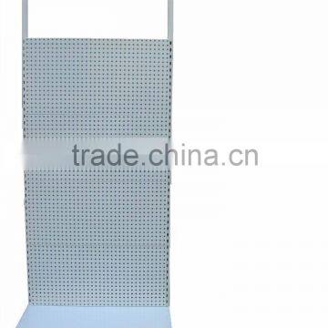 Custom floor metal pegboard display with hooks/wall shop display/convenience store display racks