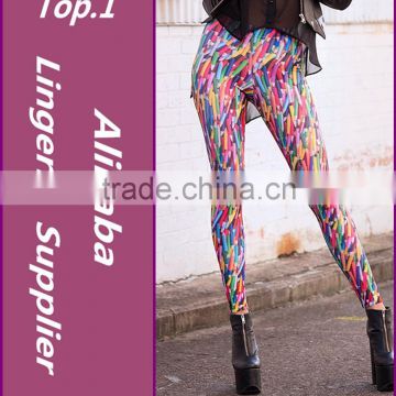 Hot Autumn Fitness Girls Custom Galaxy Digital Printing Pants Milk Style Comic Leggings For Women