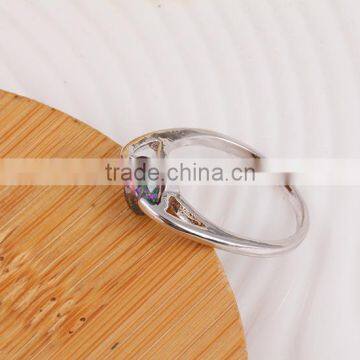 O Rings 18k Gold Plated With Color Zircon Gold Ring photo-3