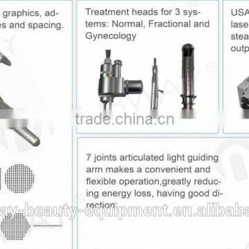 RF Pipe Fractional Co2 Carboxytherapy Laser Vaginal Tightening Machine Treat Telangiectasis photo-2