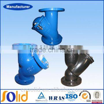 Cast Iron water Y Type strainer valve with Flanged ends